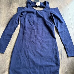 Chaser Navy Blue Long Sleeve Dress